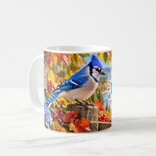 Blue Jay Be Bold Be Bright Be You Coffee Mug