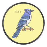 Blue jay bird cartoon illustration