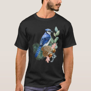 Blue Jay Bird Cute Birds Animal Graphic T-Shirt