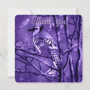 Blue Jay Bird Pink Abstract Art Personalised