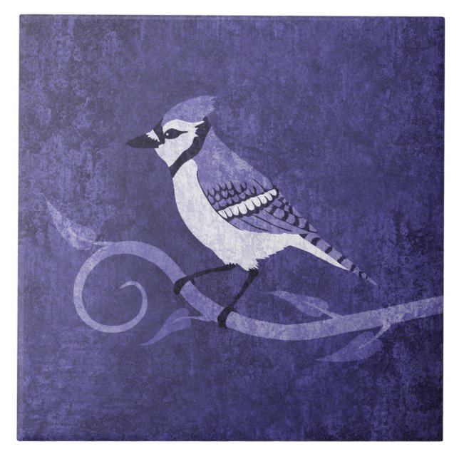 Blue Jay Ceramic Tile (Front)