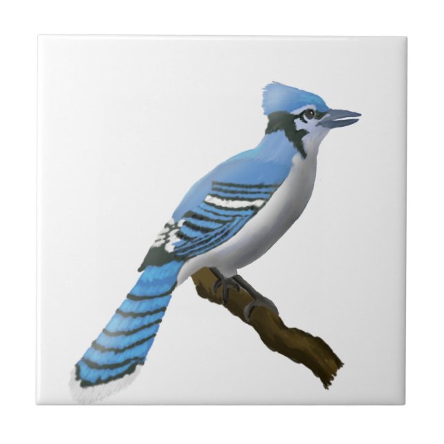 Blue Jay Ceramic Tile (Front)