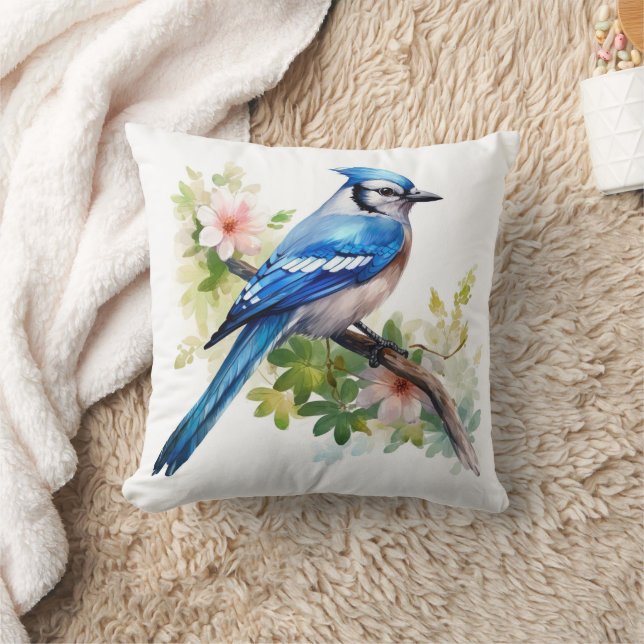 Blue Jay Cushion (Blanket)
