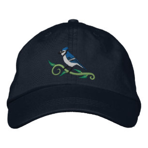Blue Jay Embroidered Hat