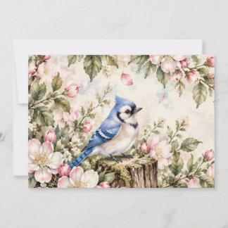 Blue jay invitation