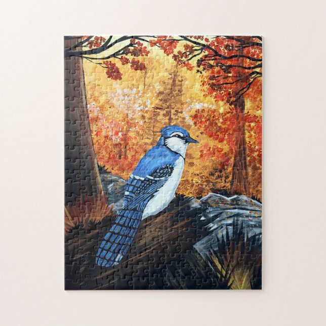 Blue Jay Life Jigsaw Puzzle (Vertical)