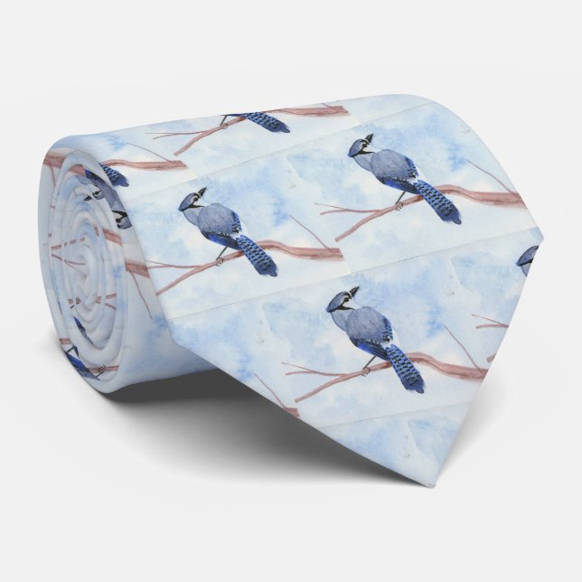 Blue Jay Neck Tie (Rolled)