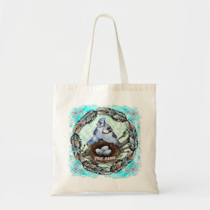 Blue Jay Nest Tote Bag