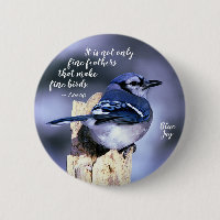 Blue Jay on Post Wildlife Photograph Nature