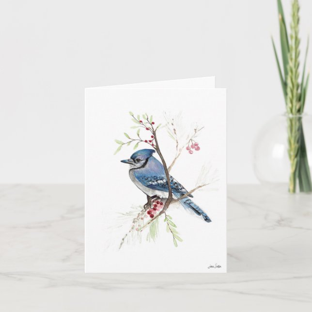 Blue Jay Painting Card (Front)