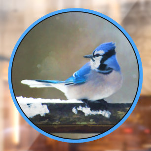 Blue Jay Painting - Original Bird Art