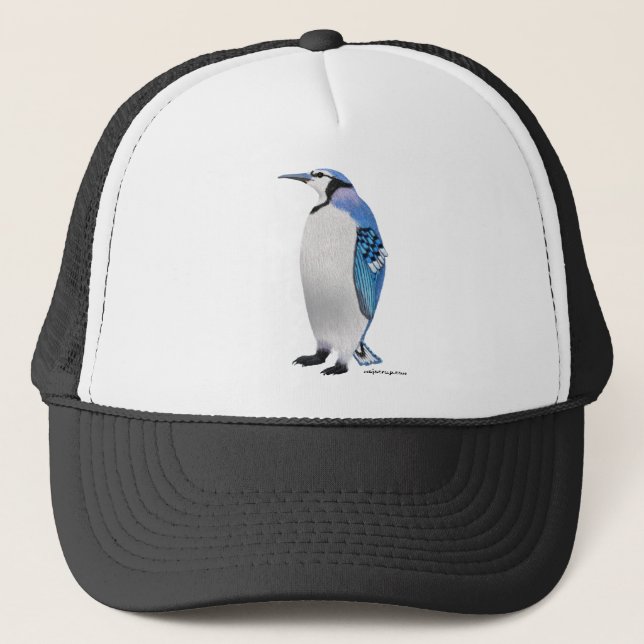 Blue Jay Penguin Trucker Hat (Front)