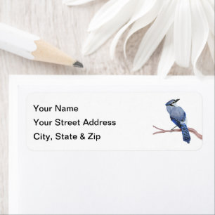 Blue Jay Return Address Label
