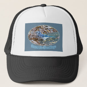 Blue Jay Season's Greetings Series Trucker Hat