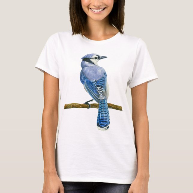 Blue jay watercolor T-Shirt (Front)