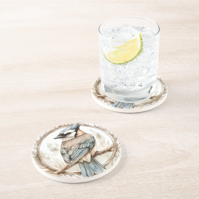Blue Jay Wild Tame and Timeless Collection Coaster (Side)