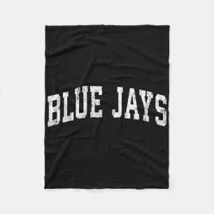 Blue Jays Mascot Vintage Athletic Sports Name Desi Fleece Blanket