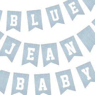 Blue Jean Baby Denim Baby Shower Bunting