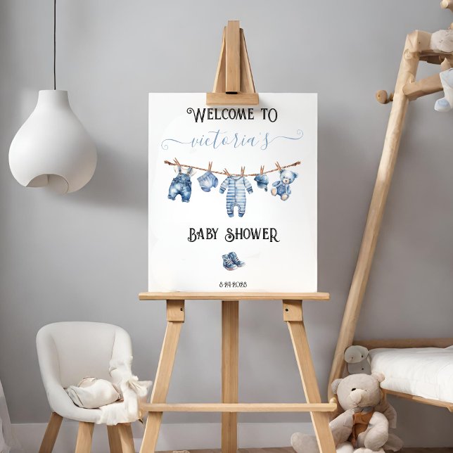 Blue Jean Baby Denim Baby Shower Welcome Sign (Creator Uploaded)