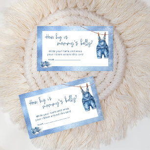 Blue Jean Baby Denim Blue How Big Is Mummy's Belly Enclosure Card