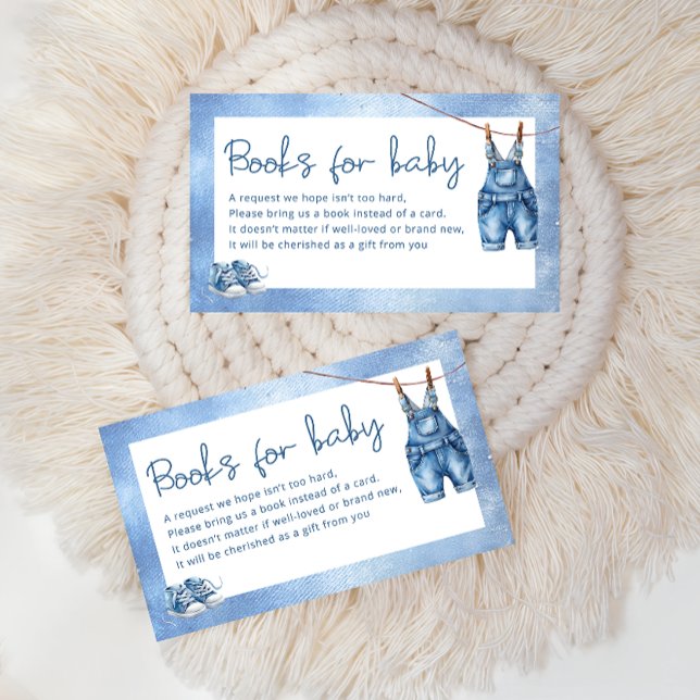 Blue Jean Baby Denim Books for Baby Enclosure Card (Creator Uploaded)