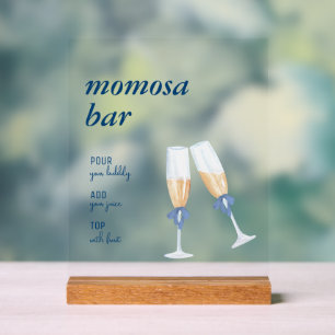 Blue Jean Baby   Mom-osa Bar Sign   Tabletop