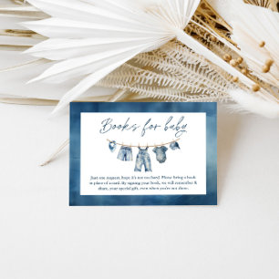 Blue Jean Baby Shower, Books for Baby Enclosure Card