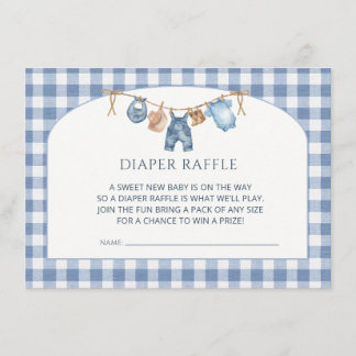 Blue Jean Baby Shower Cowboy Enclosure Card