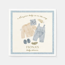 Blue Jean Baby Shower Denim Boy Clothes
