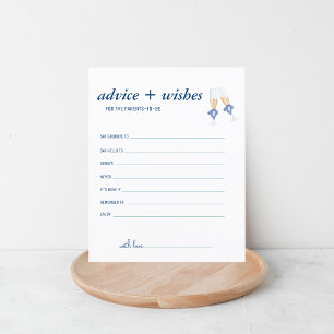 Blue Jean Baby Shower   New Parents Advice Card