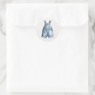 Blue Jean Baby Shower Simple Envelope Stickers
