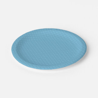 Blue Jean Basketweave Lattice Tone Paper Plate