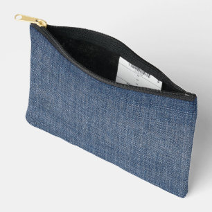 Blue Jean Denim Accessory Pouch