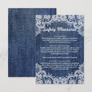 Blue Jean Denim And Lace Safety Measures Enclosure