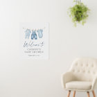 Blue Jean Denim Baby Shower Welcome Sign