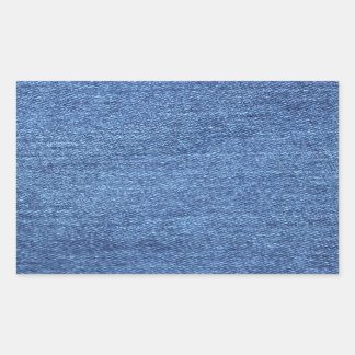 Blue Jean Denim Background Rectangular Sticker