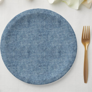 Blue Jean Denim Paper Plate