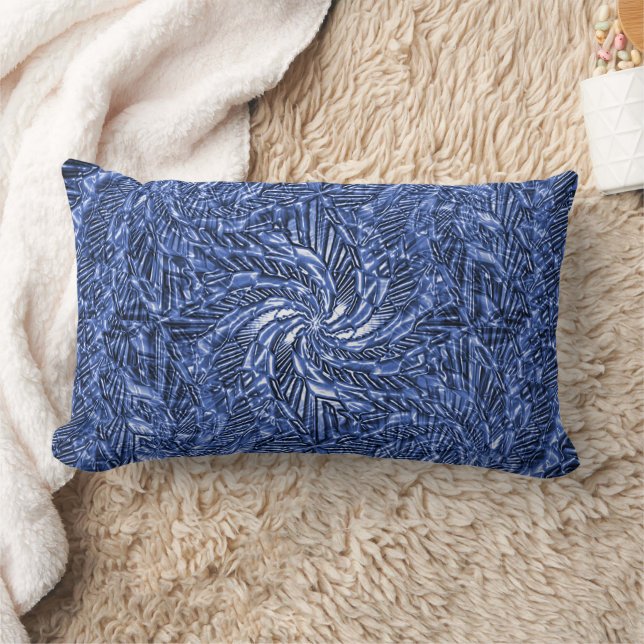 Blue Jean swirl...... Lumbar Cushion (Blanket)