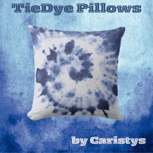 Blue Jean Tie Dye  Cushion