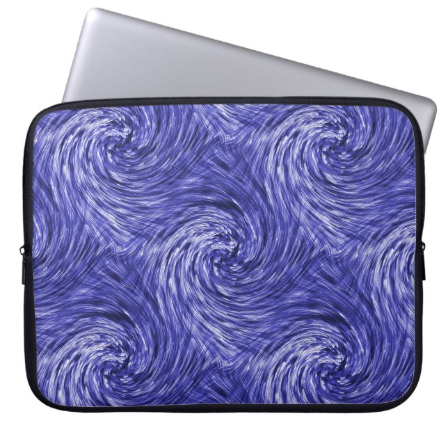 Blue Jean Twirls....... Laptop Sleeve (Front)
