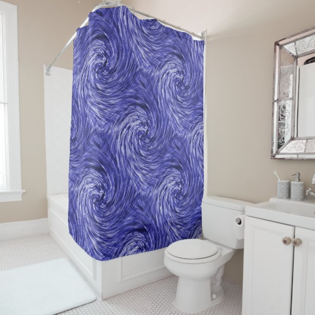 Blue Jean Twirls...... Shower Curtain (In Situ)
