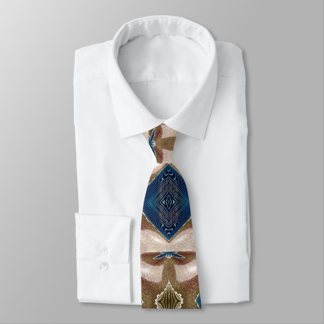 Blue Jeans and Dusty Trails (larger version) Tie (Tied)