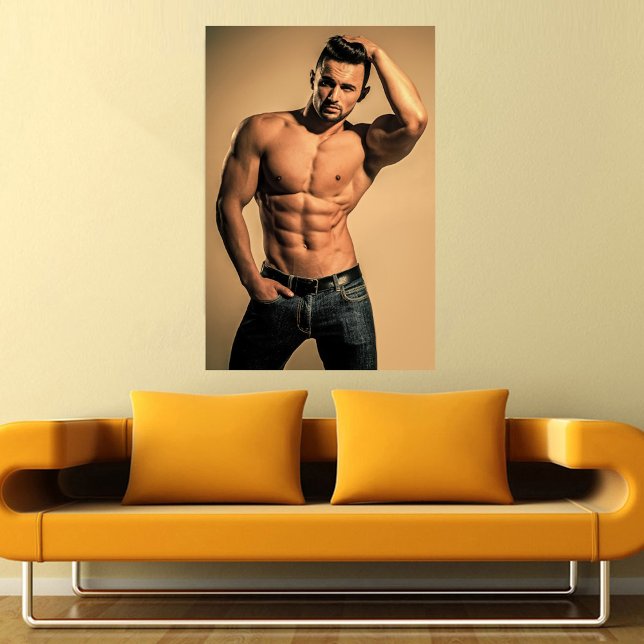 Blue Jeans Boy Hot Guy Poster (Creator Uploaded)