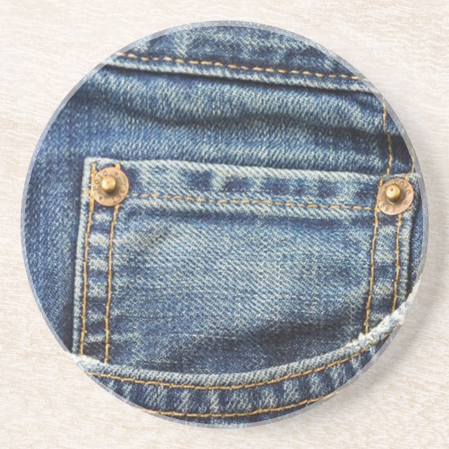 Blue Jeans Coaster (Front)