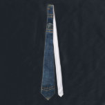 Blue Jeans Denim Pocket Tie<br><div class="desc">Blue Jeans Denim Pocket image on ties. Please feel free to add your own text.  Insignia "By Remi".  More images at http://frontiernowimages.com</div>