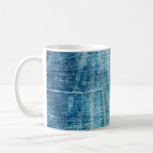 Blue jeans denim texture coffee mug