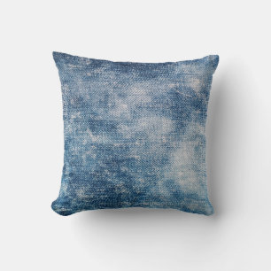 Blue Jeans Denim, Textured Background. Cushion