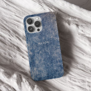 Blue Jeans Denim Wash Acid Effected Phone case