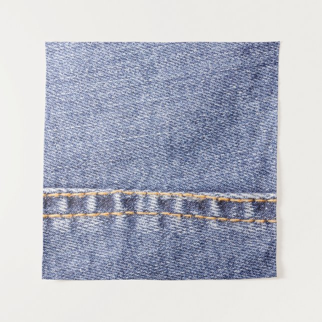 Blue jeans: detailed sew texture. tapestry (Front)