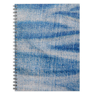 Blue jeans fabric texture, textile background notebook